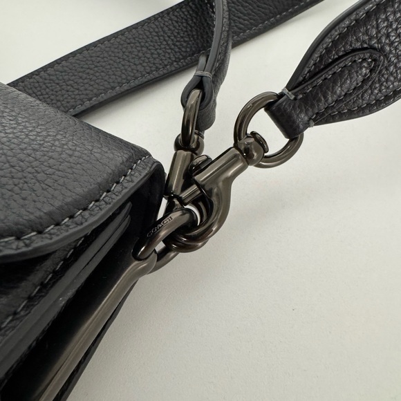 COACH Tabby in Black Leather Shoulder Bag - Picture 11 of 14